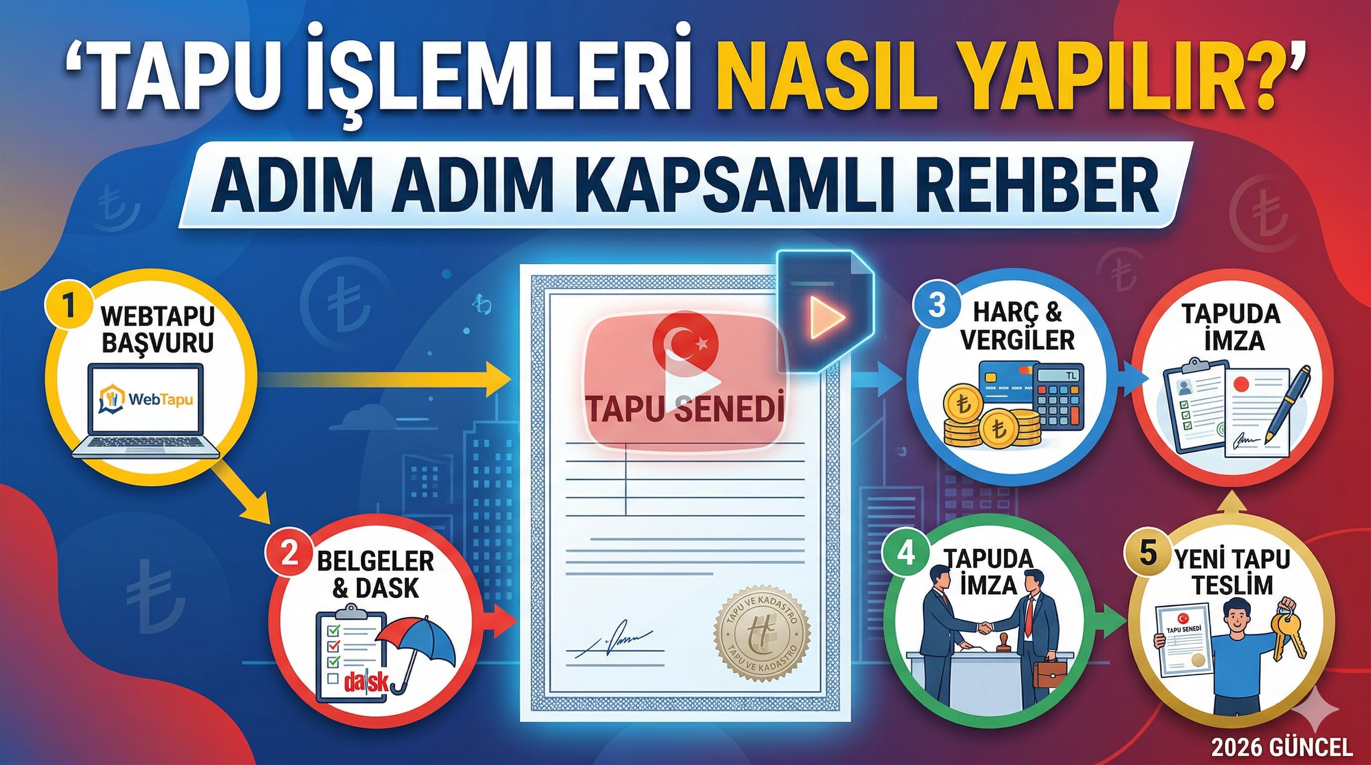 Tapu İşlemleri Nasıl Yapılır? Adım Adım Kapsamlı Rehber