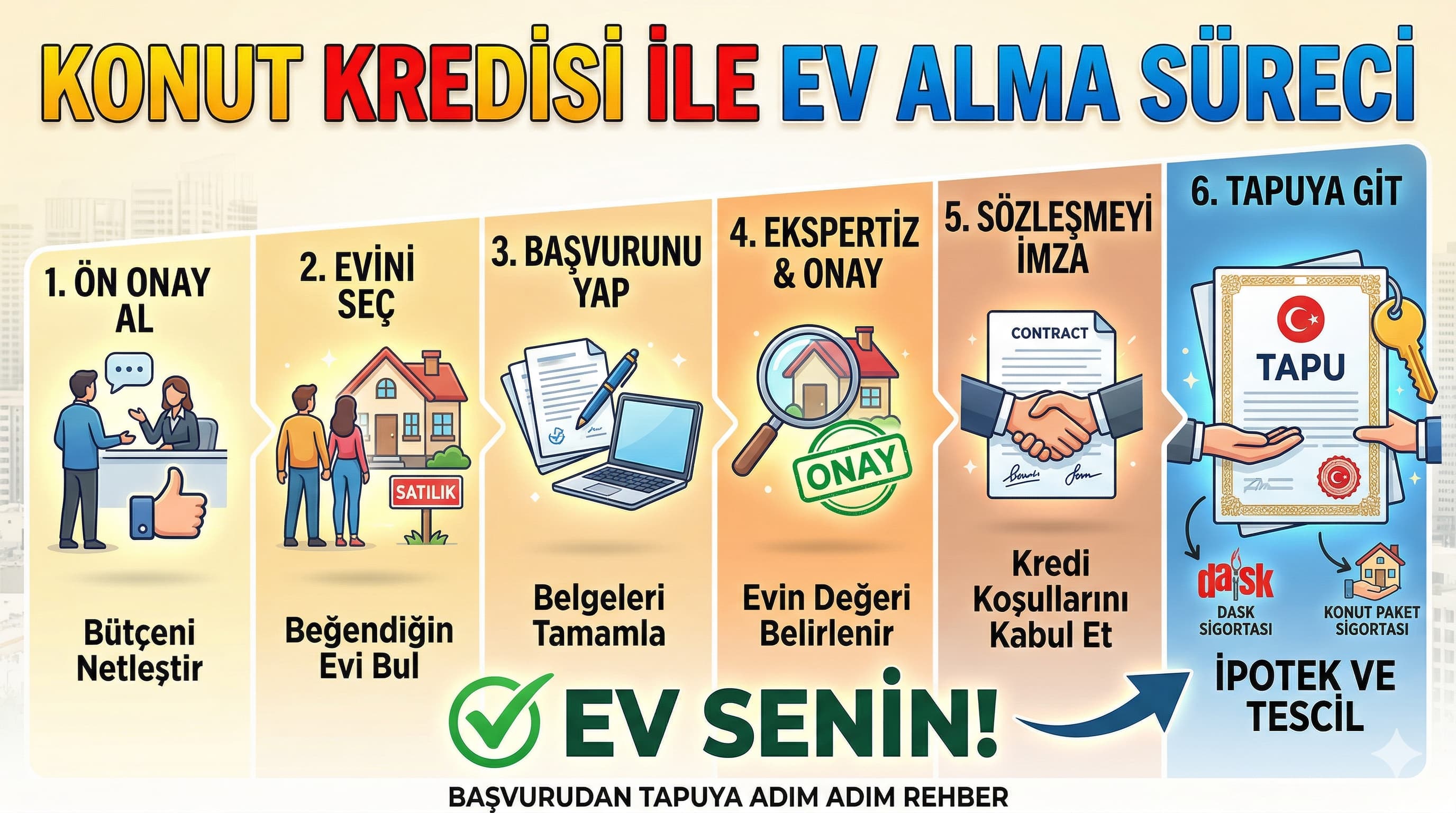 Konut Kredisi ile Ev Alma Süreci: Başvurudan Tapuya