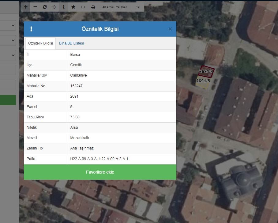 Gemlk Osmaniye Mahallesinde Kiralıcılı Köşe Bina + Ek Arsa Bir Arada Satılık!